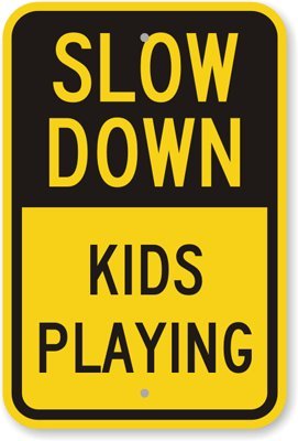 Panneau de sécurité enfant pour rue et quartier résidentiel