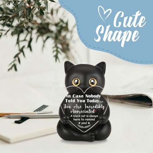 Estatua de Resina Gato Negro Apreciación miniatura 5
