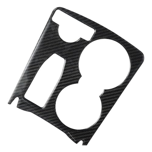 Cubierta portavasos consola central en fibra de carbono negra miniatura 2