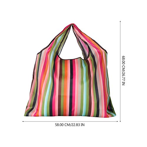 Cabilock 2 peças sacolas de compras reutilizáveis grandes e dobráveis sacolas de compras Oxford lavá