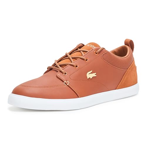 Lacoste Men's Bayliss Sneaker, Brown & White, 8 by Lacoste - Used condition - US$73.82