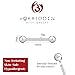 Forbidden Body Jewelry 16g 10mm Internally Threaded Surgical Steel Straight Barbell Body Piercing, 3mm Balls