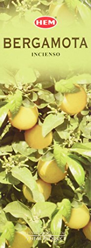 Hem 4347944685 Bergamot - Box Of Six 20 Stick Tubes, 120 Sticks Total - Hem Incense cover