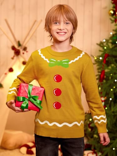 Image of BesserBay Unisex Kids Ugly Christmas Sweater Funny Tacky Knit Winter Pullover 4-14 Years
