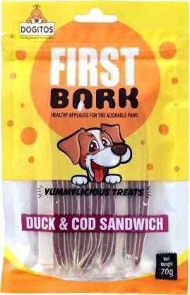 First Bark Jerky Duck & Cod Sandwich 70g Pack of 3For Dog (B0C3J1J79G) Amazon Price History, Amazon Price Tracker
