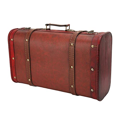 Baúl, maleta vintage, cofre del tesoro decorativo, cajas de cartón decorativas para el baúl de viaje, almacenamiento de joyería de diseño retro para exhibición de recuerdo en el dormitorio o decoració