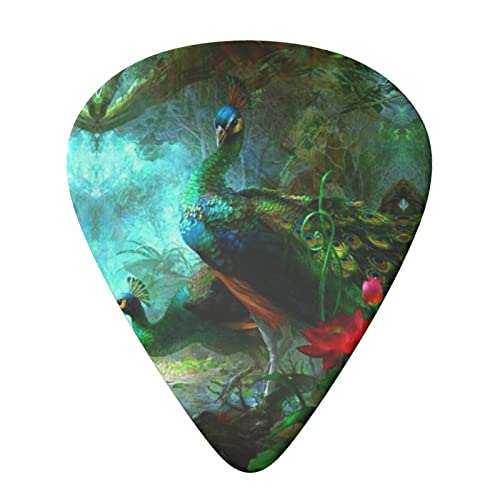 Lot de 6 médiators colorés en forme de paon pour guitare acoustique, guitare électrique, basse, ukulélé – fins, moyens… - Les Beatles, Paul McCartney, John Lennon, RIngo Starr, George Harrison Lot de 6 médiators colorés en forme de paon pour guitare acoustique, guitare électrique, basse, ukulélé – fins, moyens… – Image 4