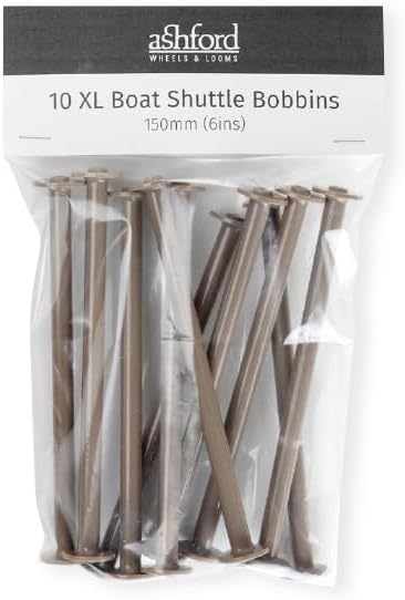 Ashford 6 inch Extra Long Nylon Boat Shuttle Bobbins, brown, BSBXL10