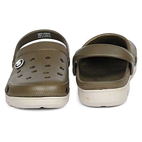 Image of MOZAFIA Leo Mens ANOTAMICAL Cupping Sole | Adjustable Back Strap Sandal to Slider | Ultra Light and Highly Flexible EVA Sandals | Clogs for Casual WEAR|Beige