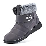 Women Snow Boots Winter Shoes with Fur Lined Warm Slip On Boots for Women Waterproof Booties Comfort
