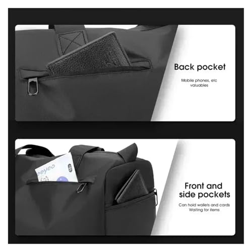 Zipper Large Capacity Oxford Travel Bags Fitness Bags Thickened Fabric Waterproof Luggage(GRAY)3