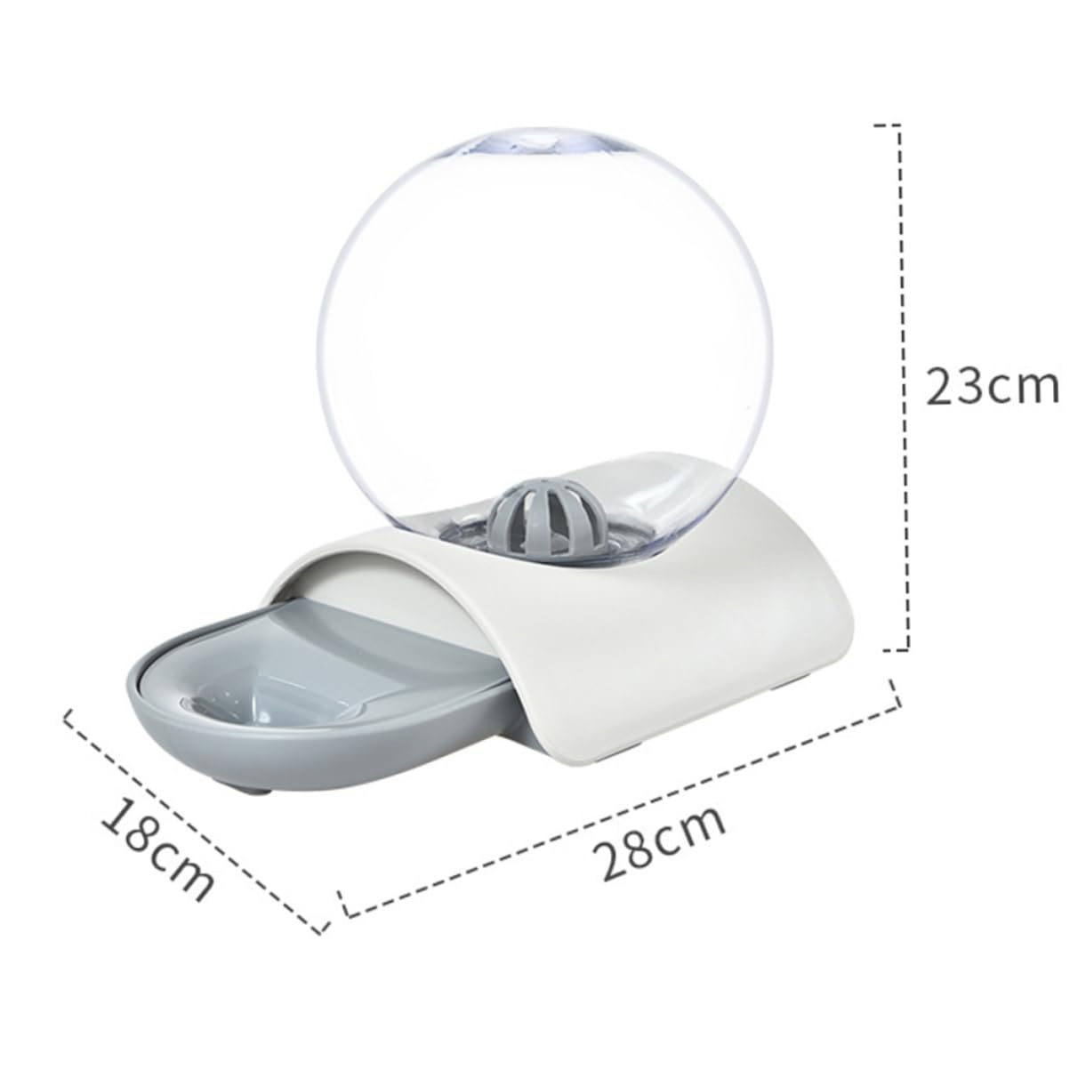 Bebedero Automático 2.8 litros para Mascotas de Gran Capacidad Diseño Desmontable y Material Abs para Gatos y Perros en Tiendas de Mascotas y Exteriores
