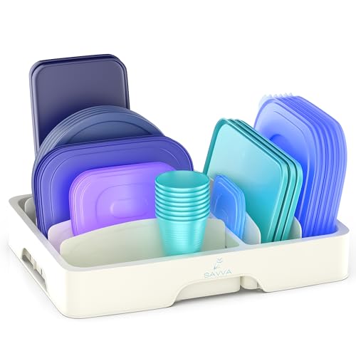 Savva FÜR ORDNUNG IM DECKELCHAOS Frischhaltedosen Deckel Organizer -...