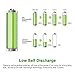 EBL Rechargeable AAA Batteries 10 Pack High Capacity 1100mAh (10 Pack- 2 * 5 Color in One Box) 1.2V Ni-Mh Triple AAA Battery ProCyco Technology