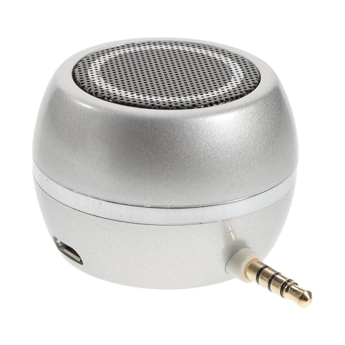 Altavoz portátil con entrada auxiliar de 3.5mm recargable y carcasa protectora
