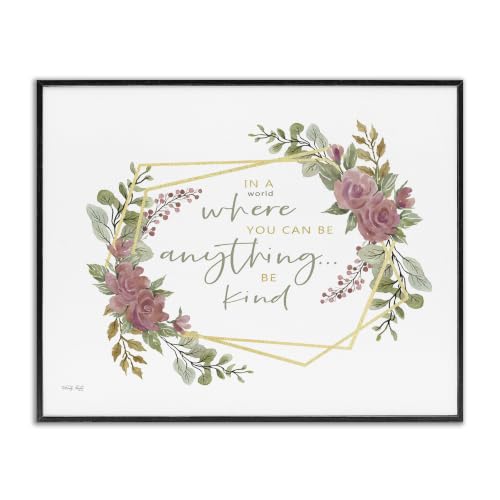 Rose Foliage Inspirational Affirmation, 11 x 14 Inch Framed Giclée Print