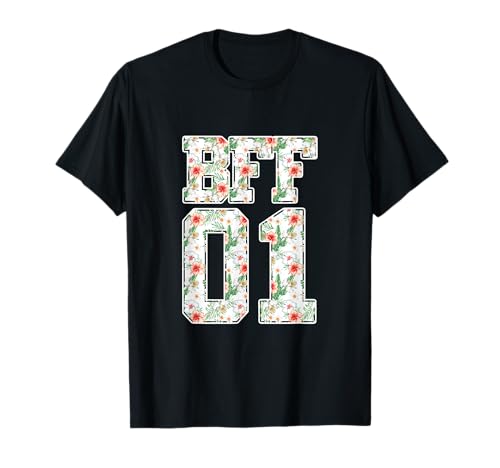 BFF 01 Best Friends Bestie - Camiseta de la amistad Camiseta