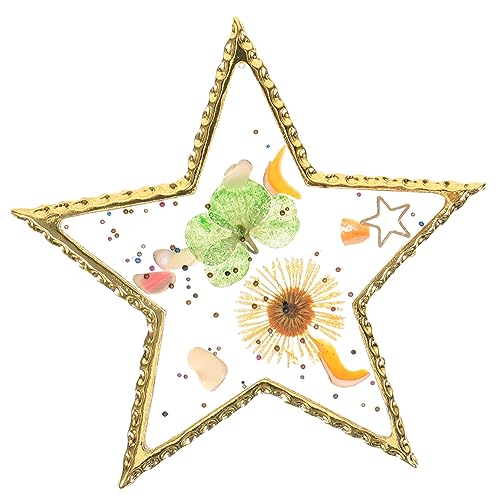 IWOWHERO ペイント デッサン カラー ディッシュ ネイルピース表示ツール ネイルアートパレット マニキュアパレット 星型ネイルパレット ポリッシュカラーミキシングプレート メイクアップミキシ