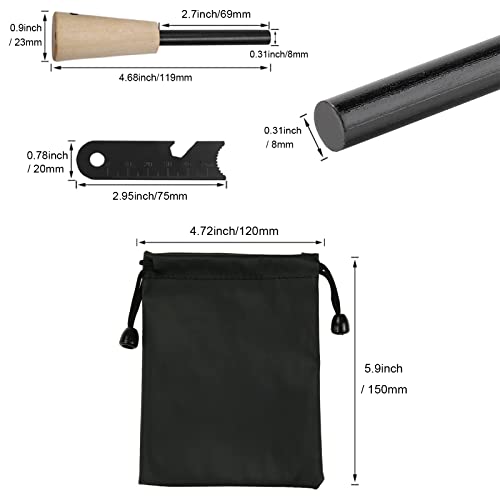 2Pcs Fire Starter Survival Tool With Waterproof Bag & Wood Handle, All-Weather Magnesium Survival Igniter For Hiking, Camping, Campfires, Emergency Survival Kits #TOP5