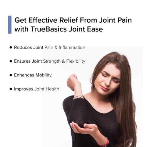 Image of TrueBasics Joint Ease (90 Tablets) | With 1500mg Glucosamine, 1200mg Chondroitin, Boswellin | For Joint Pain, Bone & Muscle Strength