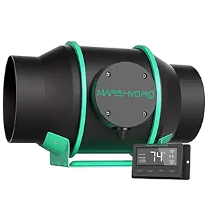 MARS HYDRO Ventilation Ehaust Fan Inline Duct Fan for Heating Cooling Booster, Grow Tents, Hydroponics (6