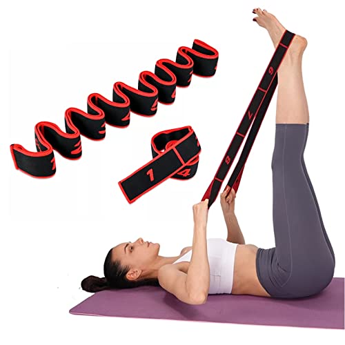 Elastico Fasce di Resistenza, Yoga Stretching Band,Elastico Fasce di Resistenza,Cinturino per Esercizi,Bande Fitness per Pilates, Stretching, Fitness, Ginnastica, Danza e Allenamento