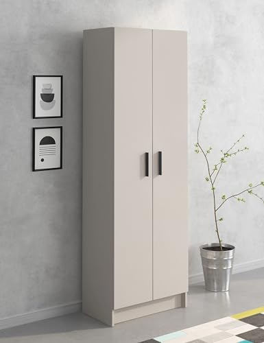 Shiito | Modelo Oxford - Armario Multiusos 2 Puertas | Acabado en Crema