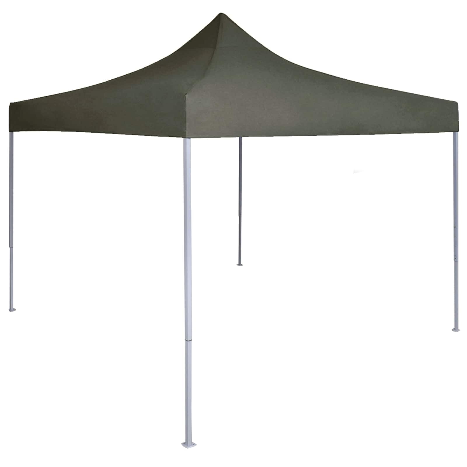 Antracyt składany namiot 200 x 200 x 315 cm | Oxford 600D, powlekana PCW, rama stalowa, 8 elementów, 4 ubrania, łatwy montaż