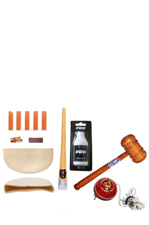 CW Cricket Bat Accessories Combo Wodden Hammer Hanging Lather Ball Grip Cone (B0CYGZN3MX) Amazon Price History, Amazon Price Tracker