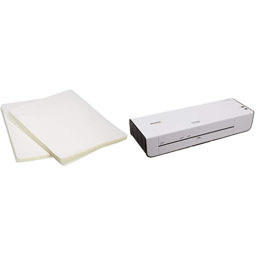 MockWares Basics Thermal Laminator with 200 Laminating Pouches