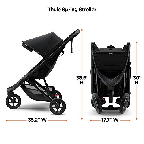 Thule Spring Stroller - Compact Baby Stroller Perfect For Everyday Use - Features 5-Point Harness, Lightweight And Compact Design, Vented Canopy, Padded Reclining Seat #TOP6