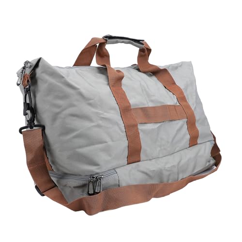 Travel Bag Gym Bag Travel Duffle Bag Oxford Cloth Weekender Bag Dry and Wet Separation Sports Gym Bag with Shoulder Strap for Men Women (Gray)(Gray)2