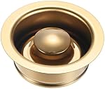 M METERXITY 2-Pack Garbage Disposal Sink Flange 3-1/2in Gold | Kitchen Sink Replacement Accessories, Garbage Disposal Parts, Universal Flange Fit for Standard Sink Drain Hole