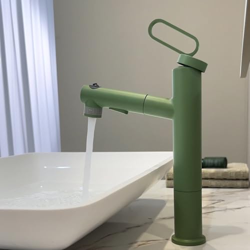 Robinet mitigeur de salle de bains eau chaude et froide blanc à poser sur lavabo monotrou