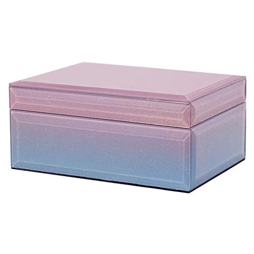 Preisvergleich Produktbild Box Schmuckschatulle Mode Gradienten Einzelne Schicht Multifunktionsglas Ring Aufbewahrungsbox Hochzeitsgeschenk Dekoration