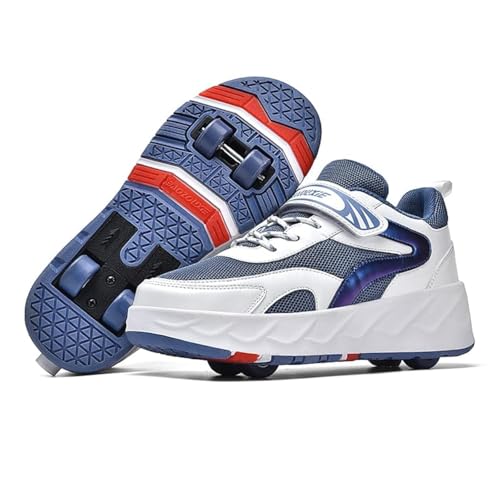 HeyFiFan Kids Roller Skates Shoes 4 Wheels Roller Shoes Boys Girls Wheel Shoes Roller Sneakers Shoes for Beginner More Balanced