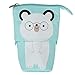 EXCEART Teleskop Stift Tasche Transformator Stift Box Brillenbär Nette Tiere Bleistift Tasche für Bleistift Veranstalter Kosmetik Tasche Make- Up Tasche