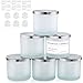 Amorxiao 6 Stück Milchglas Kerzengläser, 460 ml Kerzenglas mit Metallabdeckung und Klebrige Warnetiketten, Leere Kerzengläser für die Herstellung von Kerzen ml Glas günstig Kaufen-Amorxiao 6 Stück Milchglas Kerzengläser, 460 ml Kerzenglas mit Metallabdeckung und Klebrige Warnetiketten, Leere Kerzengläser für die Herstellung von Kerzen