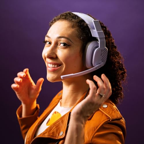 Logitech G Astro A10 Gen 2 Cross-Platform Wired Gaming Headset for PlayStation 5/4, Xbox S|X, Nintendo Switch, PC: 3.5mm Headphone Jack, 32mm Drivers, Flip-to-Mute Mic, Over-Ear - Lilac by ASTRO Gaming - Image 2