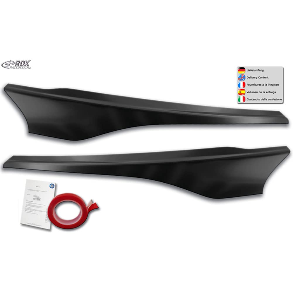 RDX Racedesign Palpebre fari compatibile con Ford Transit Custom & Tourneo Custom Facelift 2018- (ABS)