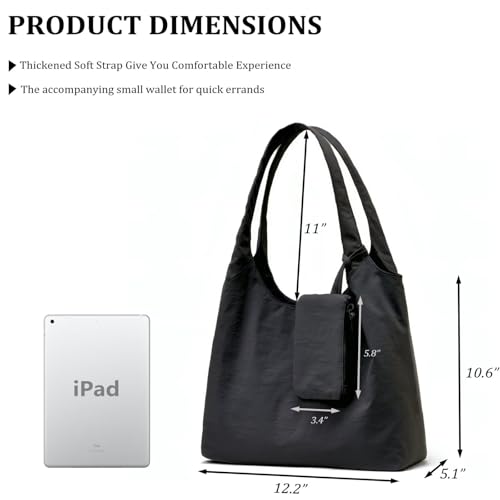 Bolso tote de nylon para mujer con cierre miniatura 4