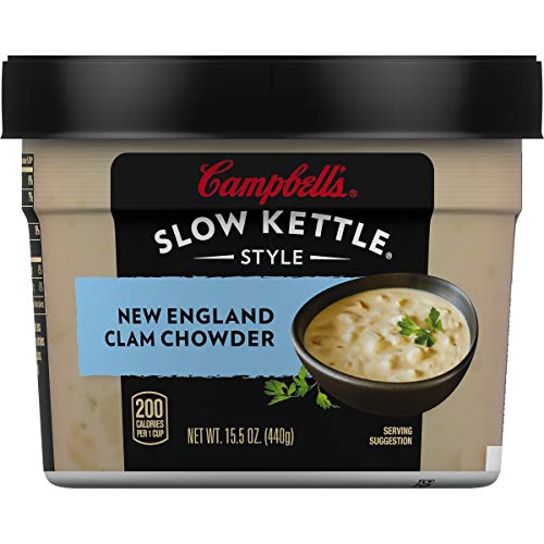 Campbell's Slow Kettle Style New England Clam Chowder, 15.5 oz. Tub