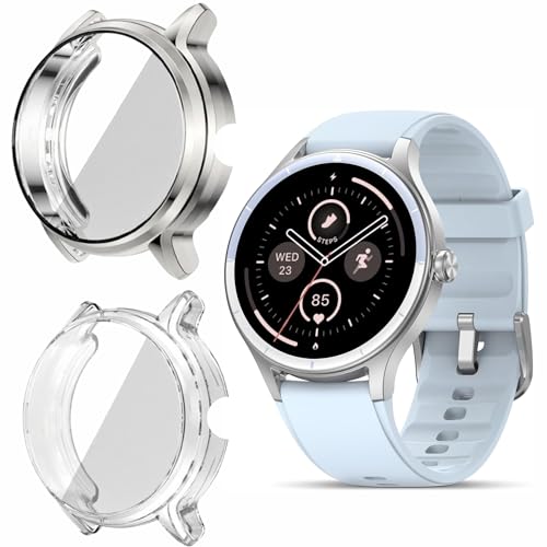 Funda protectora DR06 carcasa de TPU flexible compatible con reloj Fitpolo y TOOBUR 1.25"