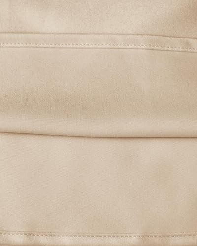 Women's Satin High Waisted Maxi Skirts Hidden Elasticized Waistband A Line Long Skirt - Image 6