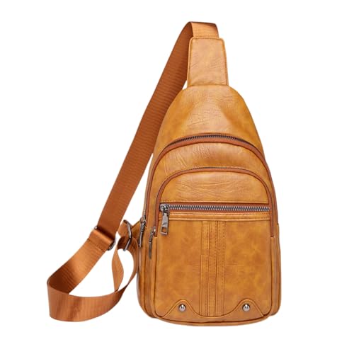 Women’s Chest Pack, PU Leather Backpack | Travel Fashion Purse, Shoulder Utility Tote, Bag For Hiking Shopping Use