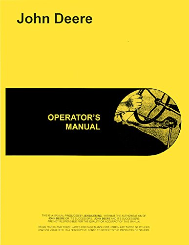 Operators Manual John Deere 2010 Row Crop Diesel Tractor omt14697