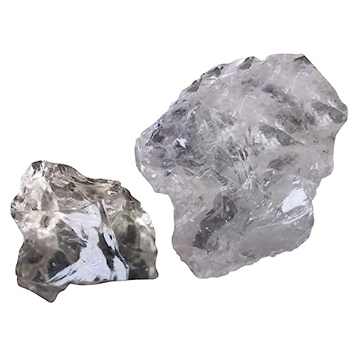 SOLUSTRE Quartz Mineral Specimen Natural Ornaments Energy Ornaments to Decorate Natural Ores Gemstones Crystals Ores Decorations Teaching Ores Samples Natural Aquamarine Rough Transparent