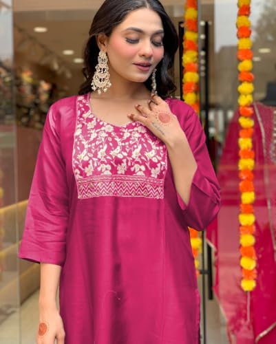 Image of SHIENZY Cotton Blend Kurta Set for Women