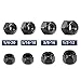 1/4-20 Nylon Insert Hex Lock Nuts 50Pcs 304 Stainless Steel Locknuts, Hex Drive, Bright Finish, Black Oxide by SG TZH