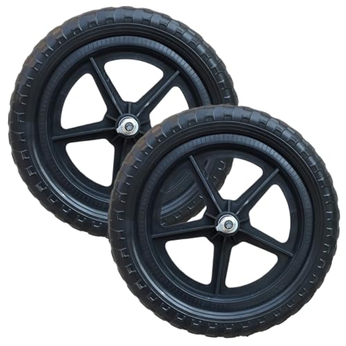 NIDONE 1 Paire de Roues de vélo Remplacement pour Enfants, Roue vélo d'équilibre 12 Pouces, Accessoires réparation légers pour vélos et Entretien